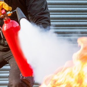 OPERATE A PORTABLE FIRE EXTINGUISHER